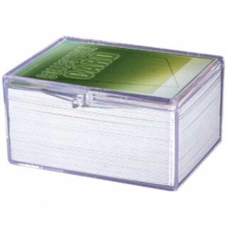 UP - Hinged Clear Box (For 100 Cards)