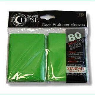 UP - Standard Sleeves - Eclipse - Green (80 Sleeves) 66mm x 91mm