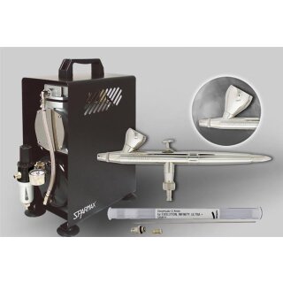 Airbrush-Set EVOLUTION SILVERLINE Two in One + TC-610H inkl. Zubeh&ouml;r
