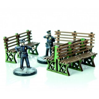 28mm Green Iron Fram Benches (3)