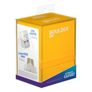Ultimate Guard Boulder Deck Case 80+ Standard Size Amber