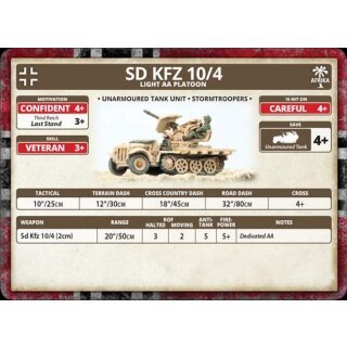Afrika Korps Sd Kfz 10/4 2cm Light AA Platoon