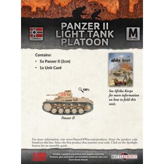 Afrika Korps Panzer II Light Tank Platoon (5)