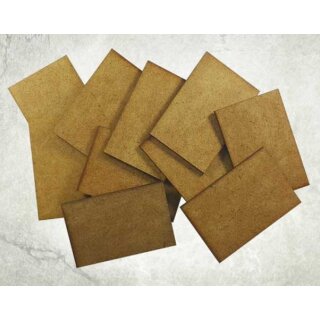 HDF Bases Rectangle 75x50mm (10)