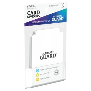 Ultimate Guard Card Divider Standard Size Wei&szlig; (10)