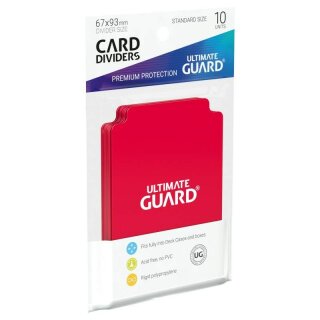 Ultimate Guard Card Divider Standard Size Rot (10)