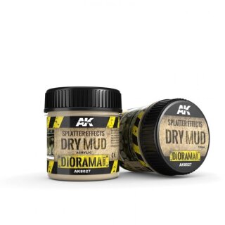 AK Splatter Effects Dry Mud 100ml (Acryl)