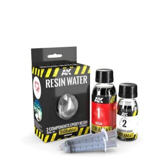 AK Resin Water 2-Components Epoxy Resin 180ml (Emaillie)