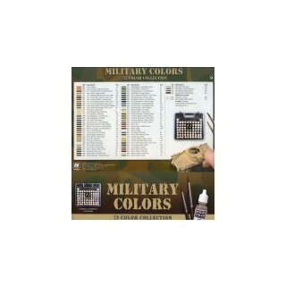 Model Color Koffer: Military Colours (72 Farben, 3 Pinsel)