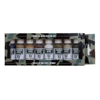 Panzer Aces Set No 2 (8 Farben) Wood, Leather, Canvas, Mud