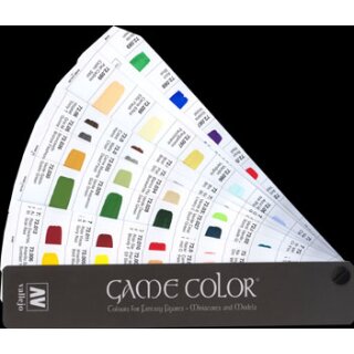 Game Color / Game Air Handgemalte Farbkarte