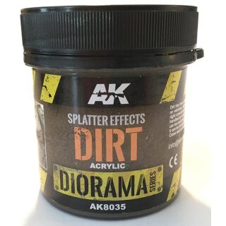AK Splatter Effects Dirt - 100ml (Acrylic)