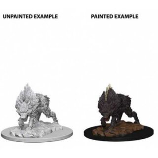 Dire Wolf: Pathfinder Deep Cuts Unpainted Minis