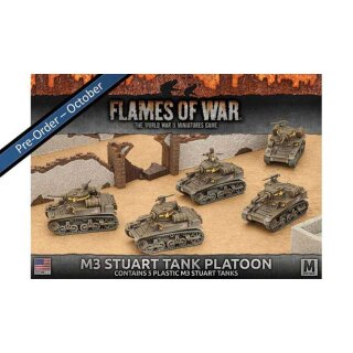 US M3 Stuart Light Tank Platoon (Plastic)