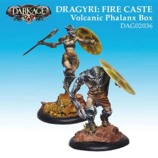 Dragyri Fire Caste Volcanic Phalanx Unit Box