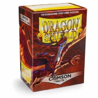 Schutzh&uuml;llen Dragon Shield: Matte Crimson (100 St&uuml;ck)