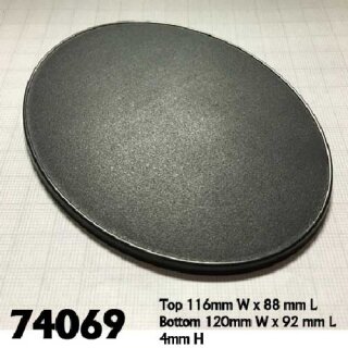 120mm x 92mm Oval Gaming Base (4)