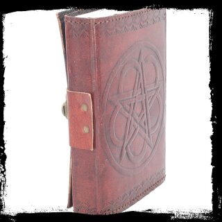 Pentagram Leather Embossed Journal &amp; Lock