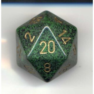 Golden Recon Speckled 34mm 20-Sided Dice