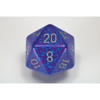 Silver Tetra Speckled 34mm 20-Sided Dice
