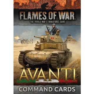 Flames of War Italian Avanti Command Cards (EN)