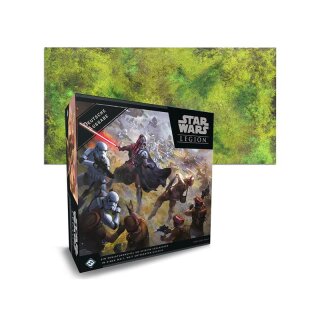 !AKTION Star Wars Legion mit Grass Plain 6x3 Gaming Mat Bundle (DE)