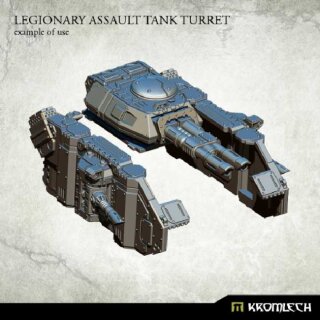 Legionary Assault Tank Turret: Twin Lascannon (1)