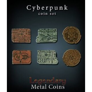 Legendary Metal Coins - Cyberpunk Set (24)