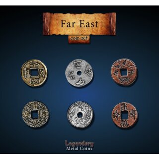 Legendary Metal Coins - Far East Coin Set (24)
