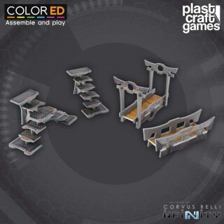 Infinity ColorED Tabletop-Bausatz 28 mm Bridge and Stairway Set