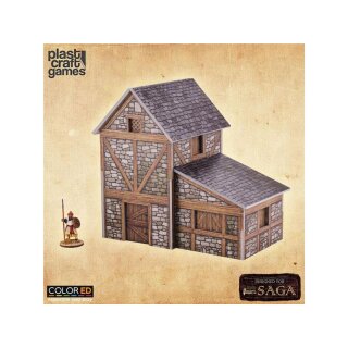 SAGA ColorED Tabletop-Bausatz 28 mm Two-Story Medieval Dwelling