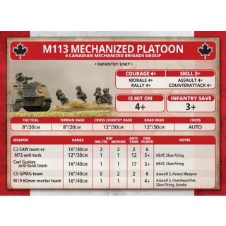 Canadian Mechanised Platoon