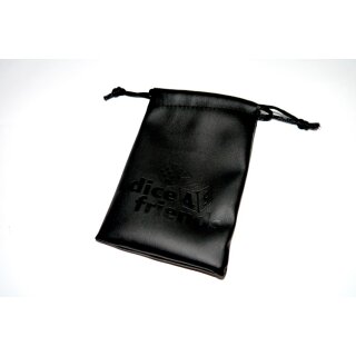 W&uuml;rfelbeutel: PU-Leather-Bag Black