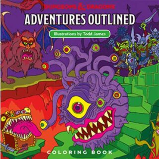 D&amp;D Adventures  Outlined Coloring Book (EN)