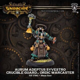 Aurum Adeptus Syvestro Crucible Guard Warcaster (metal/resin)
