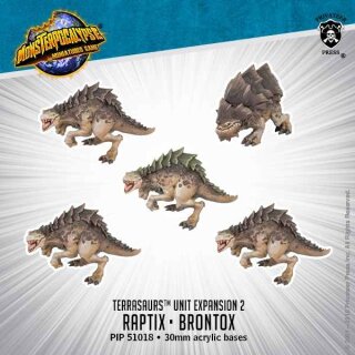 Monsterpocalypse Raptix &amp; Brontox Terrasaur Units (Resin) (EN)