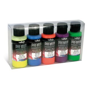 Vallejo Premium: Fluo Colors (Polyu.) (60ml) (5)