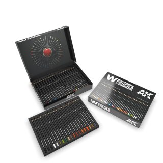 AK Weathering Pencils Deluxe Edition Box (37 Waterpencil Colors)