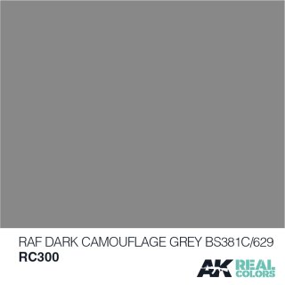 AK Real Colors RAF Dark Camouflage Grey BS381C/629 (10ml)