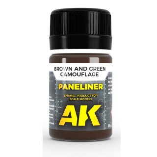 AK Weathering - Paneliner for brown and green camouflage (35ml)