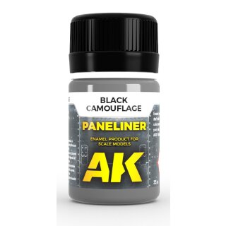 AK Weathering - Paneliner for black camouflage (35ml)