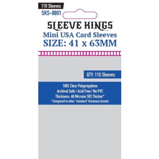 Sleeve Kings Mini USA Card Sleeves (41x63mm) (110)