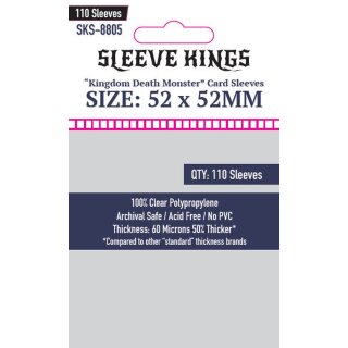 Sleeve Kings &quot;Kingdom Death Monster&quot; Card Sleves (52 X 52mm) (110)