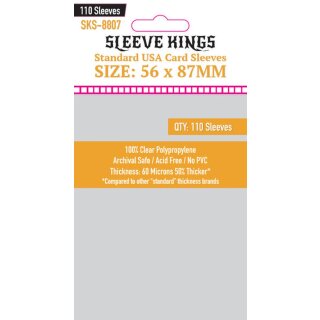 Sleeve Kings Standard USA Card Sleeves (56x87mm) (110)