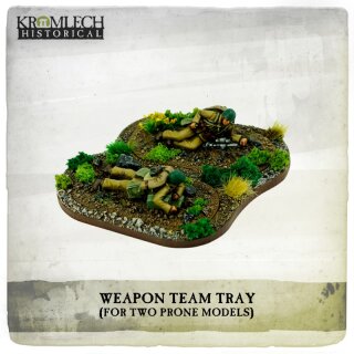 Weapon Team Tray (for two prone models) (5)