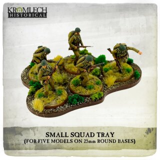 Small Squad Tray (for 5 models on 25mm round bases) (3)