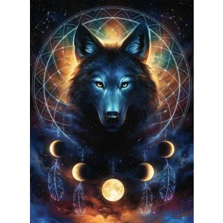 Ravensburger Puzzle - Leuchtender Wolf (500 Teile)