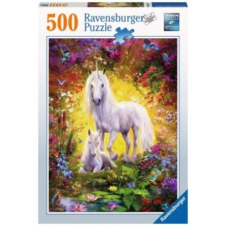 Ravensburger Puzzle - Einhorn mit Fohlen (500 Teile)