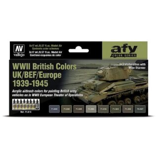 Model Air: WWII British Colors UK/BEF/Europe 1939-1945 - AFV Series
