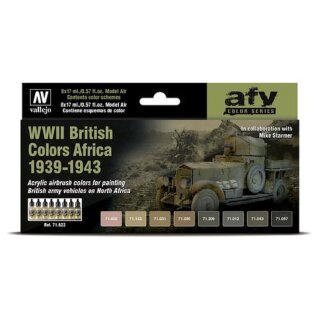 Model Air: WWII British Colors Africa 1939-1943 - AFV Series